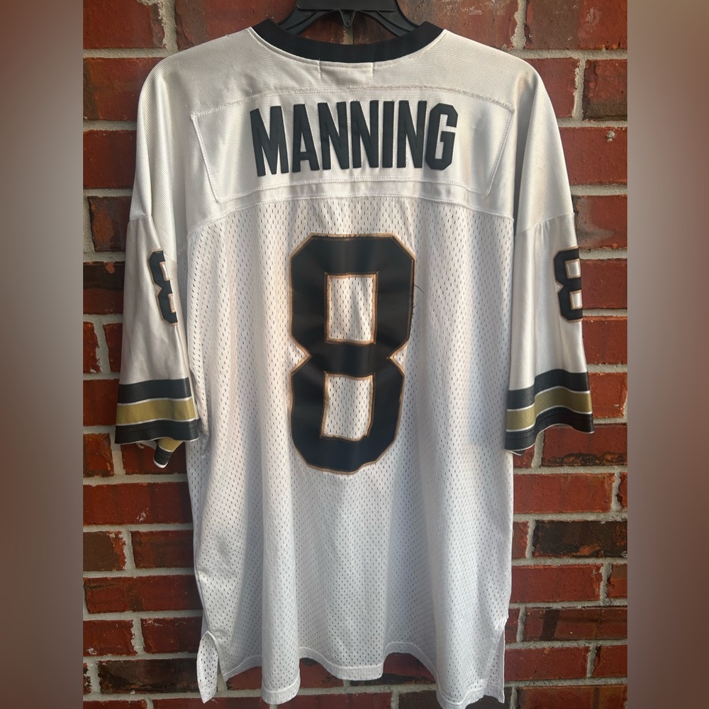 Mitchell & Ness Throwbacks New Orleans Saints #8 Archie Manning Stitched Jersey - Picture 2 of 7